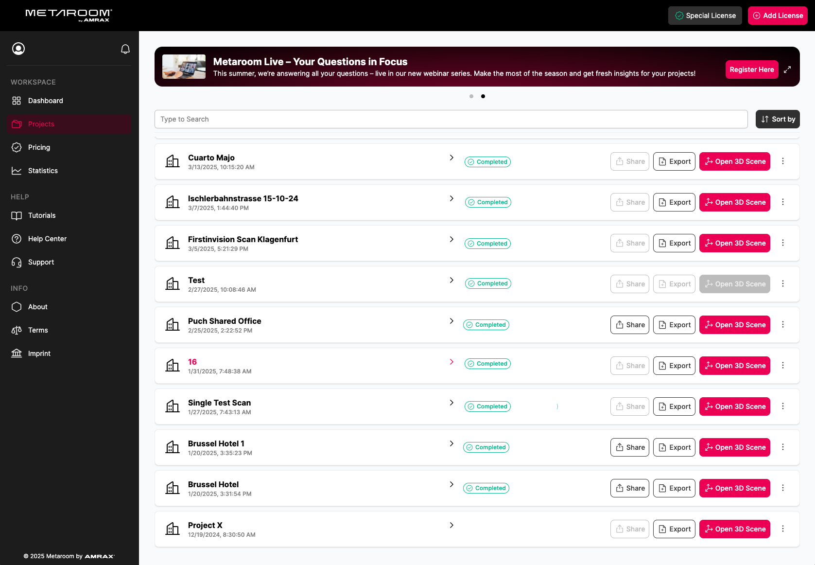 screenshot of Metaroom by Amrax